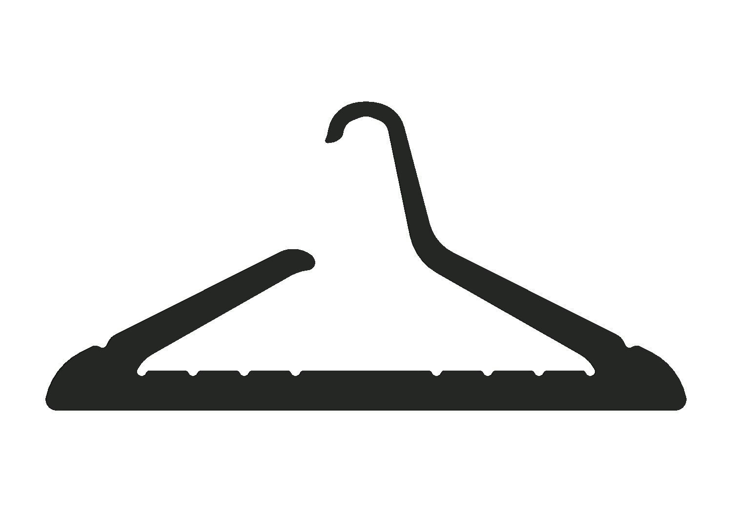 Black Toga aluminum hanger